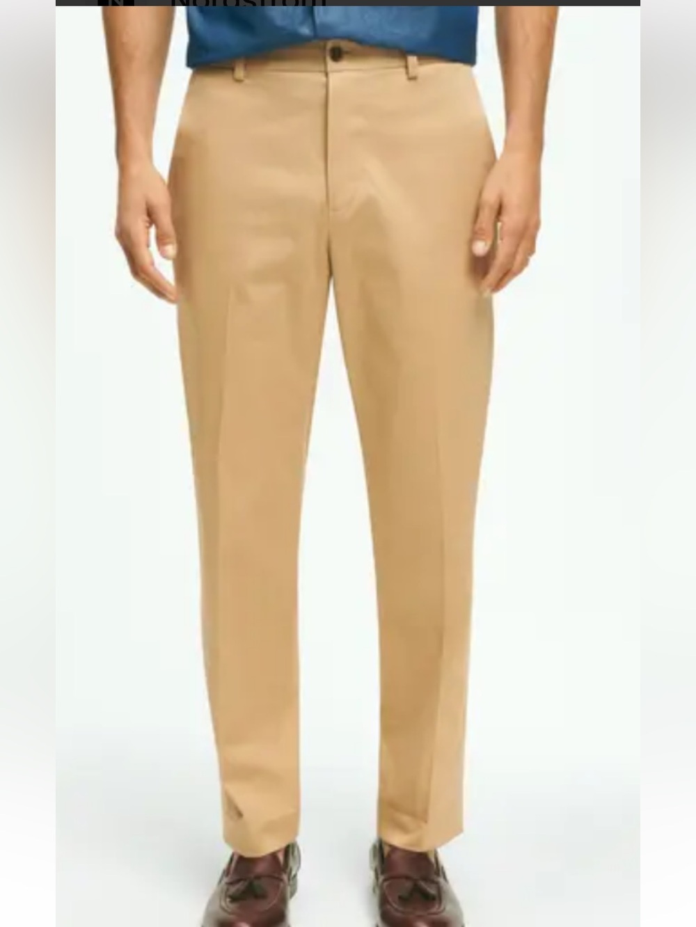 Brooks Brothers Tan Advantage  Chinos - Classic Flat-Front size 31
